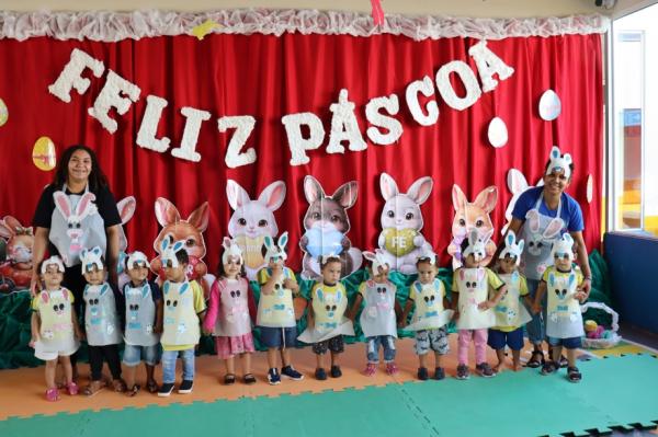 Rede Municipal de Ensino de Mariluz realizou diversas apresentações alusivas à Páscoa